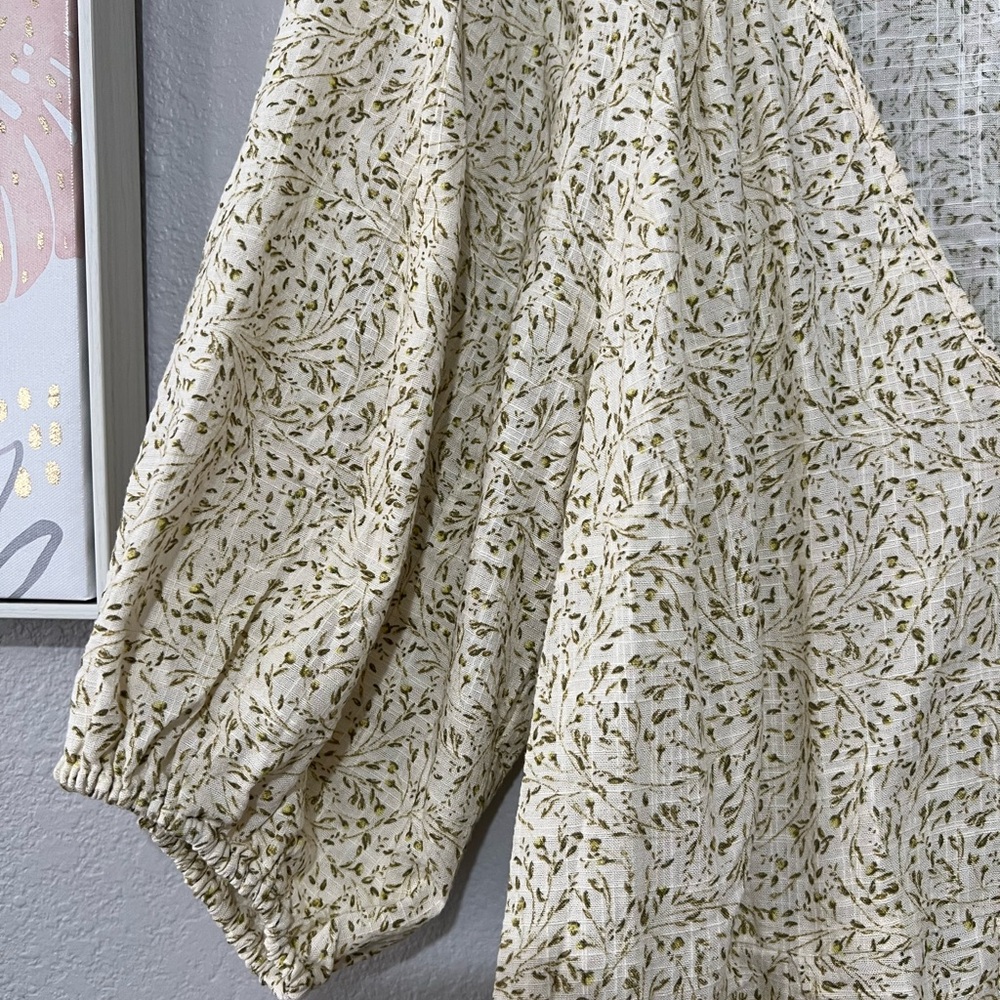 H&M Cream Ruched Tiered Sundress - Picture 3 of 6